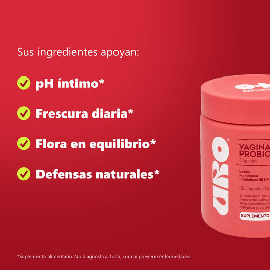 URO: sus ingredientes apoyan pH íntimo, frescura, flora y defensas naturales
